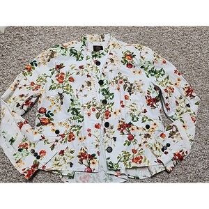 DISNEY'S Alice Through the Looking Glass Designer Collection Floral Jacket XL